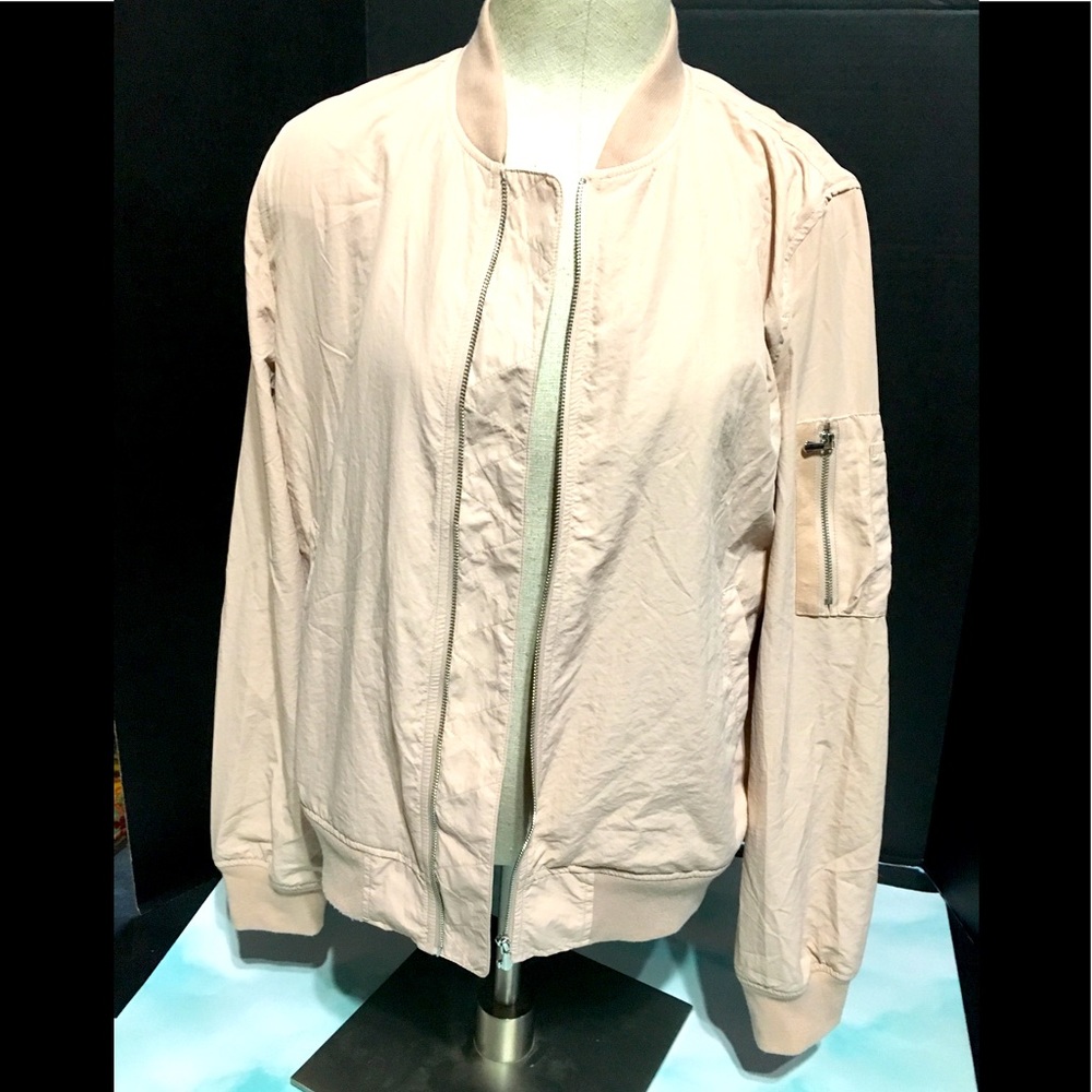 Zara Basic Jacket Lightweight Pockets Soft M Nwot - image 1